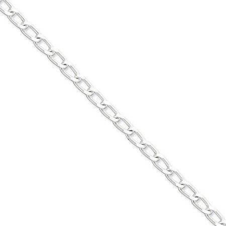 24" Sterling Silver Open Curb Chain